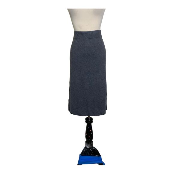 Banana Republic gray knee length pull on skirt size M - Picture 10 of 11